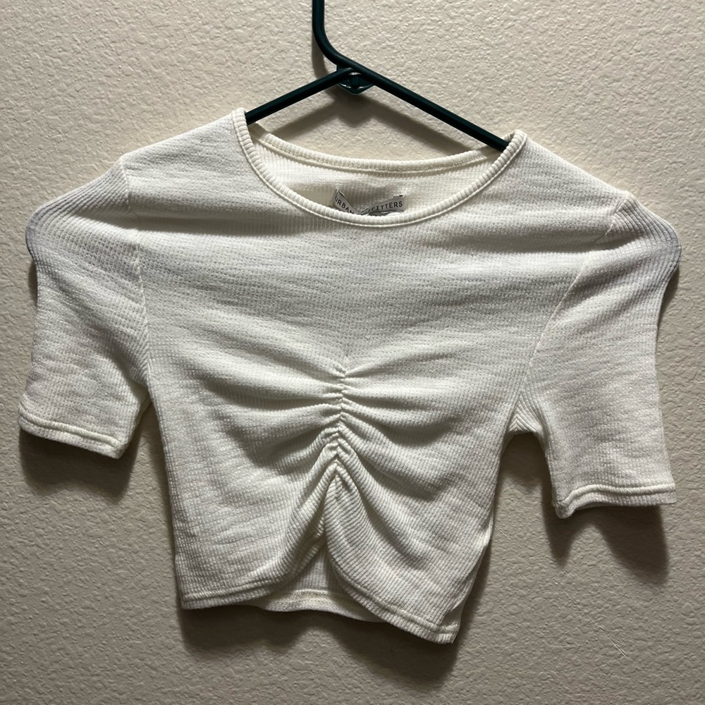 XS urban outfitters, white crop top